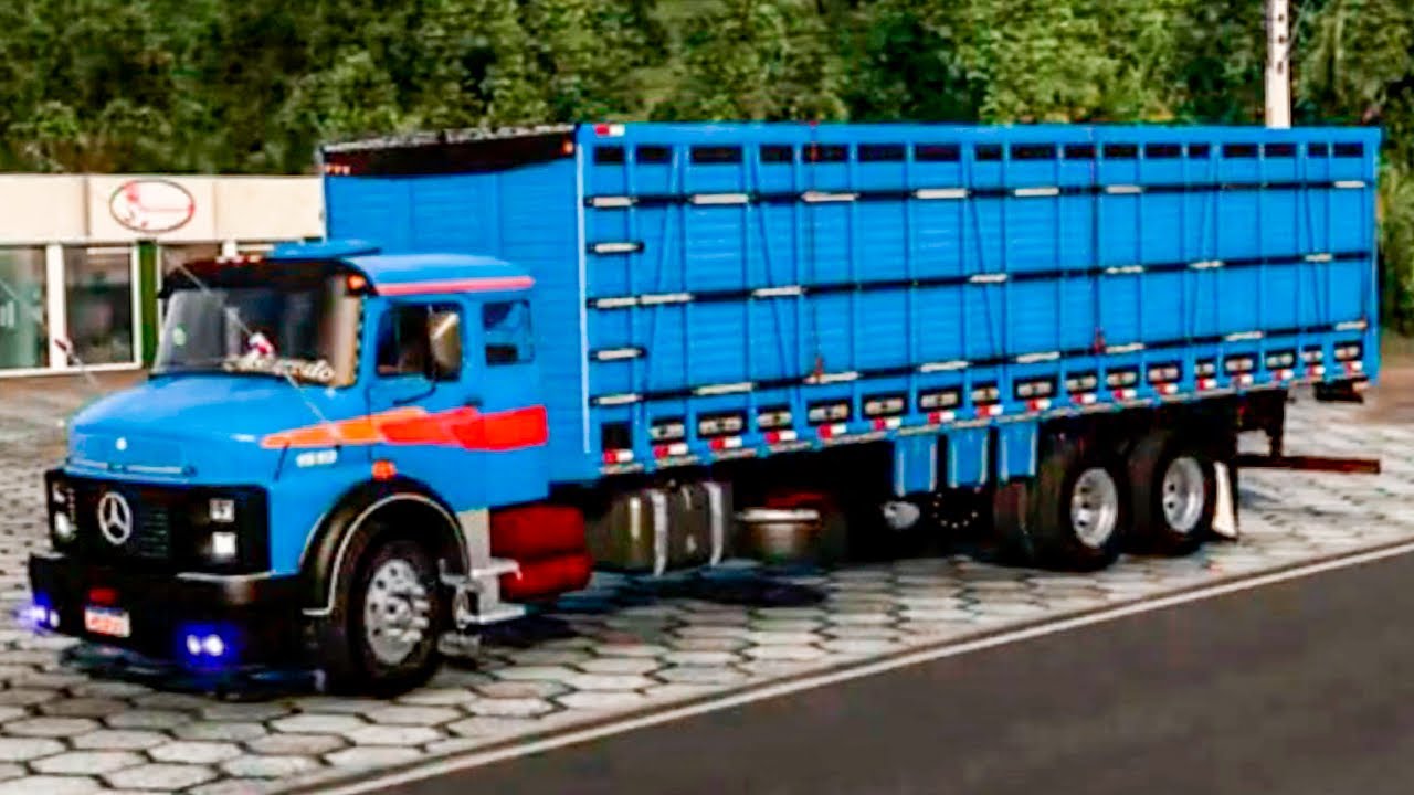 INDO EM BUSCA DO CARREGAMENTO DO PÉ RACAHDO NA MB 1519   QUASE NÃO SOBE O MORRO