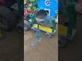 Tiny Cement Mixer Pouring Perfect Pillar Bases 🚜🧱 | Mini Construction #shorts