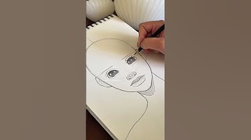 Draw a face with me #draw #arttutorial #sketch #facedrawing #art
