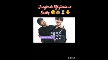 Jungkook lift Jimin 🙈😘🐰🐥 #jikook #jikookff #minkook #kookmin #bts #shorts #viral #jungkook #jimin
