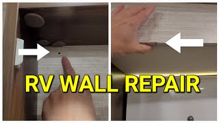 HOW to REPAIR holes your RV wall Winnebago View Navion