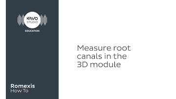 Romexis How To: Measure root canals in 3d module