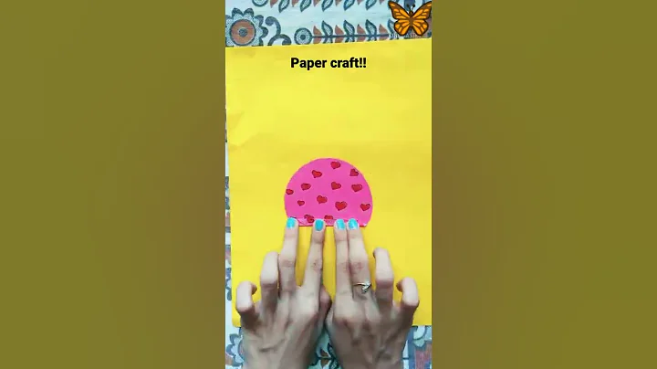 how to make origami paper butterfly🦋/ easy paper craft /DIY craft /#shorts #paper #craft #butterfly