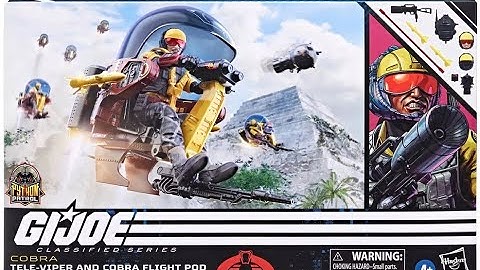 G.I. Joe Classified Python Patrol Tele Viper Action Figure & Cobra Flight Pod