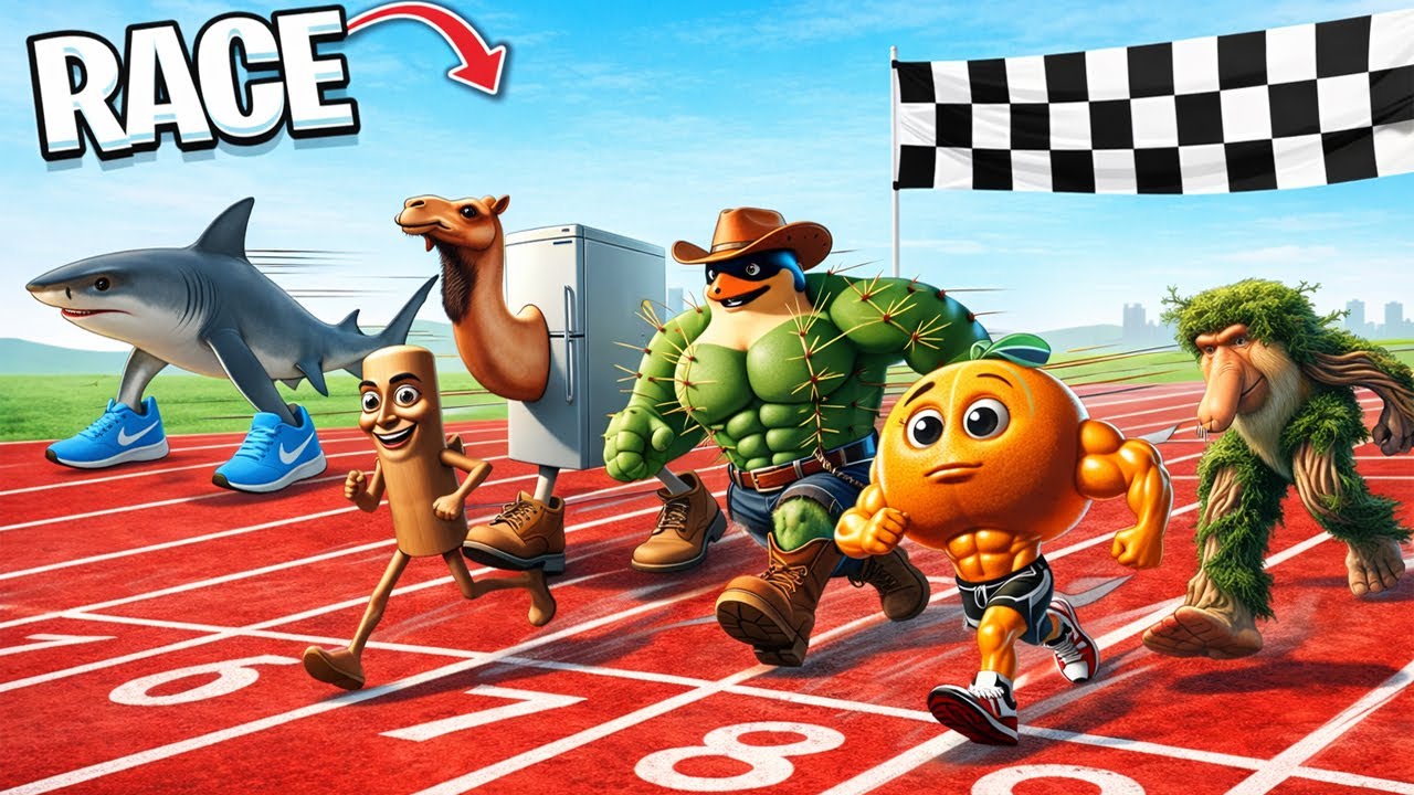 Who is the Fastest in 3D Brainrot Meme ? Garry's Mod Gameplay Racing Test