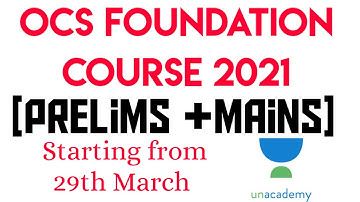 Join OCS Foundation Course Prelims /Mains 2021 II Unacademy OPSC II Banking with Rajat