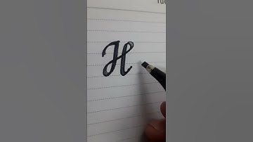 #letter H writing #calligraphy #cursive#beautiful hand writing#viral shorts #relaxing#Sreekanth art.