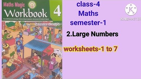 class-4#Maths#semester-1# 2.Large Numbers #worksheets-1to 7