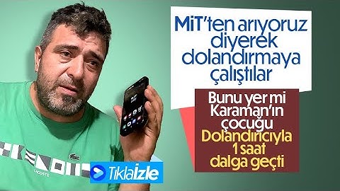 Telefon Dolandırıcılarıyla Bir Saat Dalga Geçti
