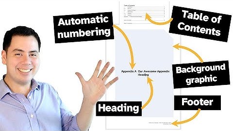 How to REALLY add an appendix to a Word document | Professional Report Guides