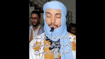 مقطع جميل من صلاة التراويح 2025 للقارئ المميز محمد سالم ولد زيني
