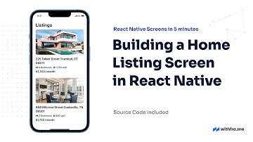#24 Building a Home Listing Screen in React Native