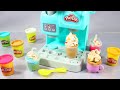 8 Minutes Satisfying with Unboxing Play Doh Ice Cream Coffee Shop Kitchen Miniature Dough ASMR