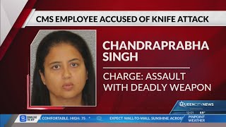 CMS employee arrested after alleged knife attack