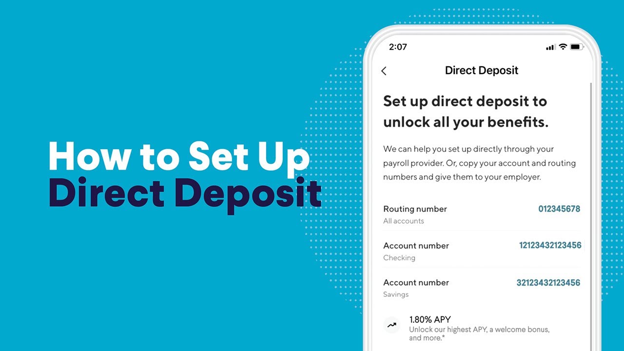 Set Up Direct Deposit In A Few Easy Steps YouTube Set Up Direct Deposit In A Few Easy Steps YouTube