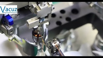 Two Stations Automatic BLDC Brushless Drone Motor Outer Stator Coil Flying Fork Winding Machines