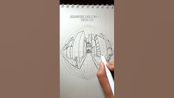 How To Draw 5-point Perspective ✍️ #artist #howtodraw #perspective