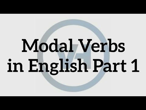 Modal verbs in English Part 1