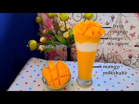 Vanilla fluffy Mango || Mango Thai || King Mango || minuman olahan mangga