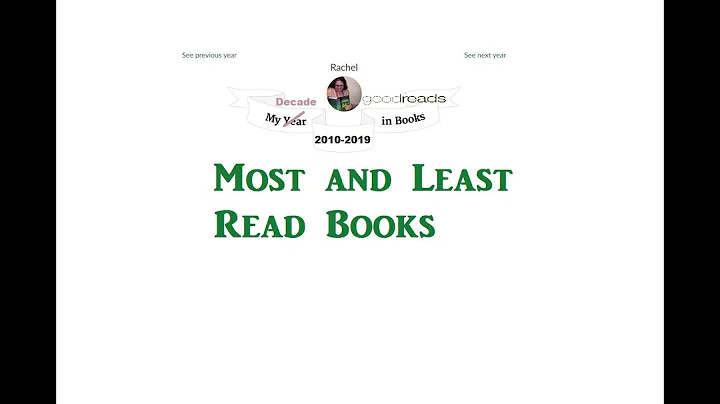 My Decade in Reading: Most and Least Read Books '1...