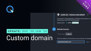 Updates in December 2020 — January 2021: Custom domain [eng/rus subs]