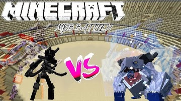 MUTANT WITHER SKELETON vs FROSTMAW | Minecraft Mob Battle