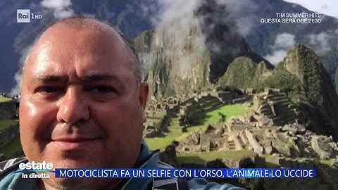 Selfie con l'orsa e viene sbranato dall'animale - Estate in Diretta 04/07/2025