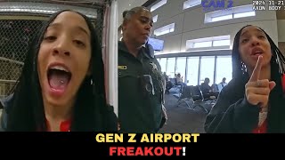 Drunk Gen Z Freak-Out at Airport: Arrest Caught on Bodycam