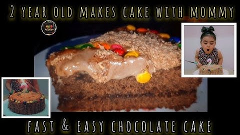 2 Year Old Makes Fast & Easy Chocolate Cake | No Oven Cake | By The Food Dude
