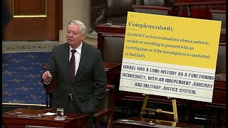 Graham Floor Speech on Support of Israel and ICC Action Against Israel