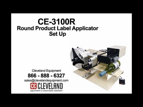 CE 3100R Round Product Label Applicator Set Up