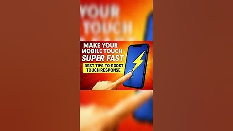 Make Your Mobile Touch Super Fast ⚡ | Best Tips to Boost Touch Response"#shorts #shortsfeed