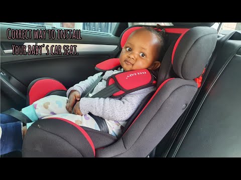 How I Install Baby Jianna''s Car Seat// Vlog// Both Forward and Rear Facing