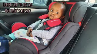 How I Install Baby Jianna's Car Seat// Vlog// Both Forward and Rear Facing