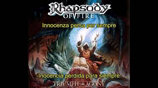 Rhapsody - Bloody Red Dungeons (Lyrics &amp; Sub. Español)