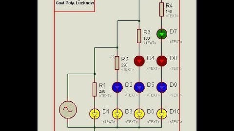 LED Array On Proteus