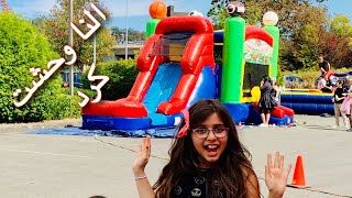 ولاگ یک روز در مدرسه النا |جشن پاییزی | النا وحشت کرد|September Fall Fair in Victoria