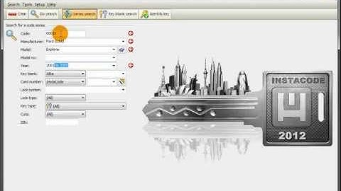 Instacode 2012 Key Cutting Code Calculator Software Tutorial