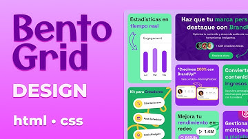 🍱 Creando una BENTO GRID Moderna utilizando HTML y CSS 🍱