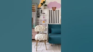 Cloud Chair Made of Foam Polyurethane 🪄☁️ #diy #craft #viral #shorts