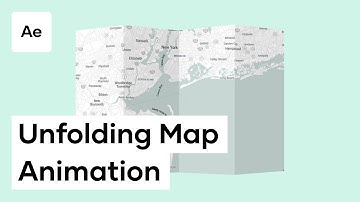 How To Create An Unfolding Map Animation - After Effects Motion Graphics Tutorial