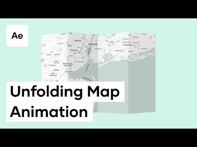 how to create an unfolding map animation after effects motion graphics tutorial