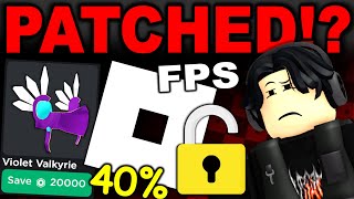 Roblox is patching our favourite features... (FPS UNLOCKER \& 40% ROBUX DISCOUNT METHOD FIX!)