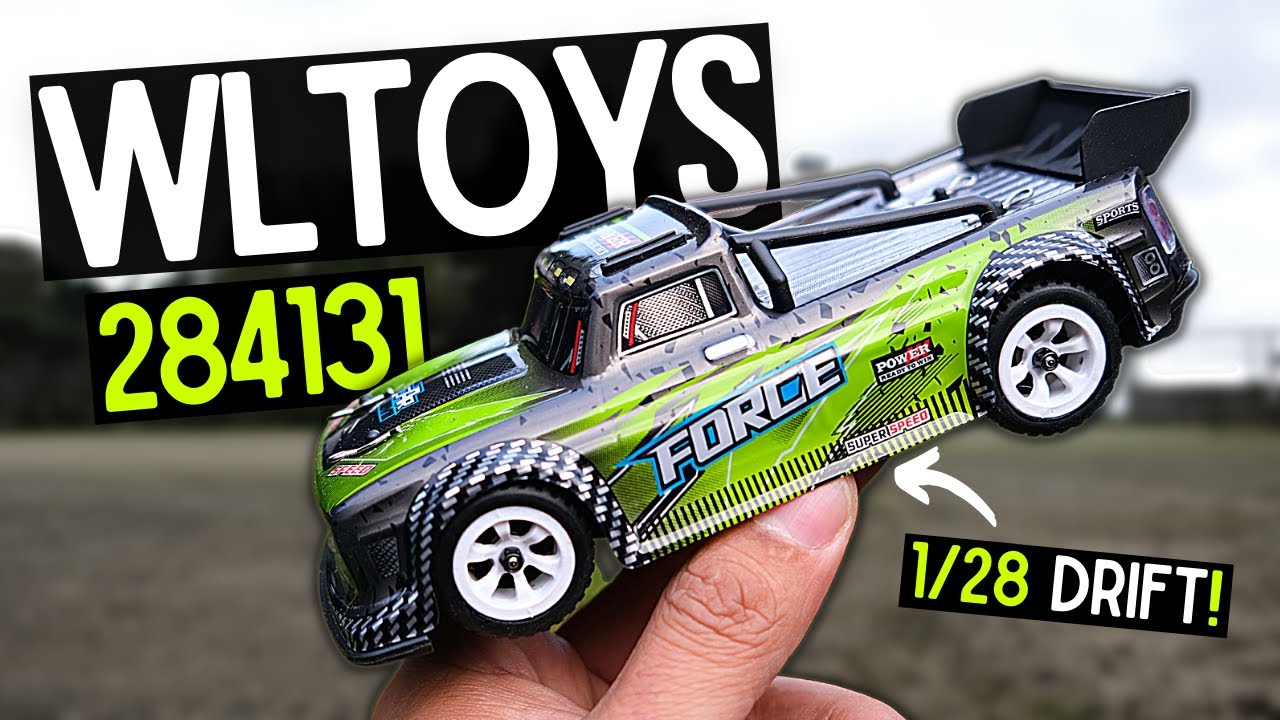 Wltoys 284131 Mini 4WD RC Drift Car Electric Short Truck Alloy Base Model  Toy with Light