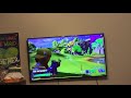 Teaching my friend how to play Fortnite