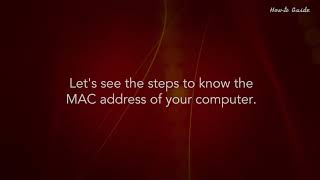 List of 20+ what is my computers mac address