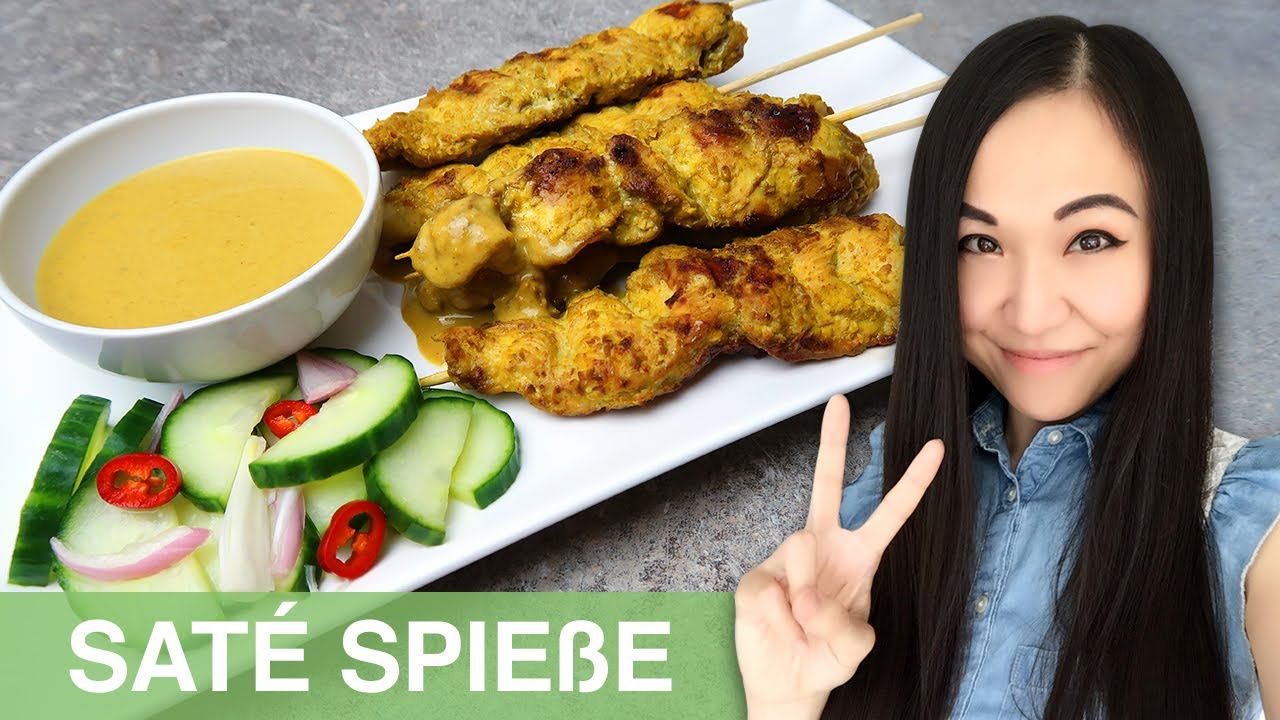 REZEPT: Saté Spieße mit Erdnusssoße selber machen | Satay ... REZEPT: Saté Spieße mit Erdnusssoße selber machen | Satay ...