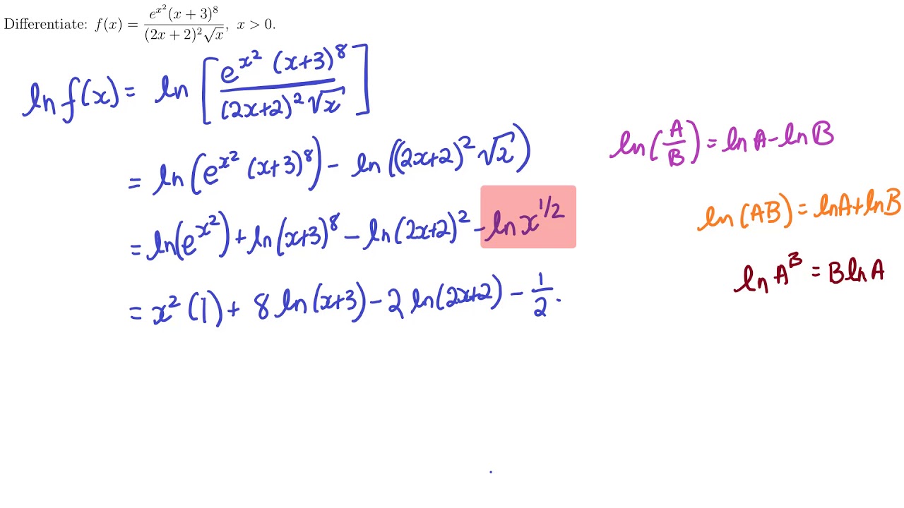 Implicit And Logarithmic Differentiation