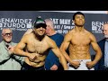 JAIME MUNGUIA ARMANDO RESENDIZ FULL WEIGH IN, FINAL WORDS &amp; FINAL FACE-OFF