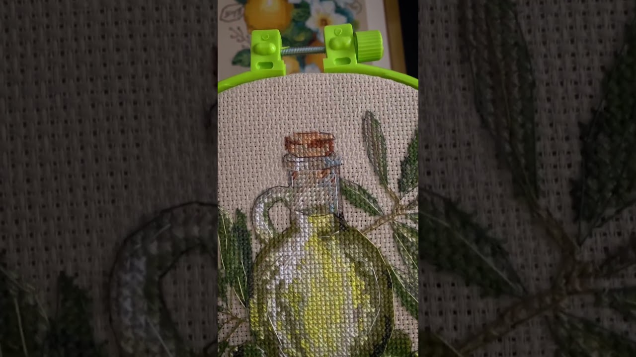 Abris Art Olive Aroma Hoop Counted Cross-Stitch Kit at Herrschners.com